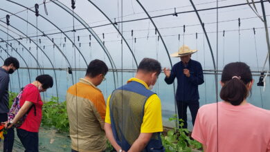 Photo of 경북도 신규농업인, 구미시 선진농업 현장 견학