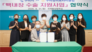 Photo of 구미시설공단 집중호우 재난지역 수해극복 성금 기탁