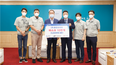 Photo of 코로나19 극복을 위한 연이은 마스크 기부 행렬