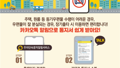 Photo of 불법주정차 과태료 카카오톡 알림 서비스 및 단속 유예시간 변경 전면 시행