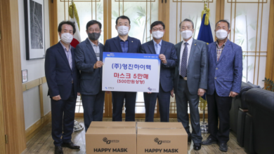 Photo of ㈜영진하이텍, 전세버스 업체 및 운수종사자 위해 ‘코로나19 극복’마스크 기부!