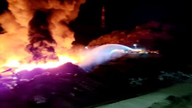 Photo of 구미시 산동읍 환경자원화시설 화재