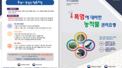 Photo of 경북도, 농작물 폭염(가뭄) 피해 예방 총력!