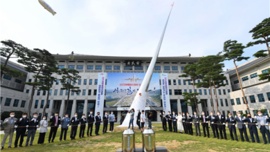 Photo of 대구경북 통합신공항 확정 1주년… 도청 본관 앞 조형물 제막