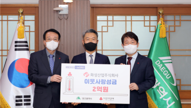 Photo of 화성산업(주), 이웃사랑 성금 2억원 전달