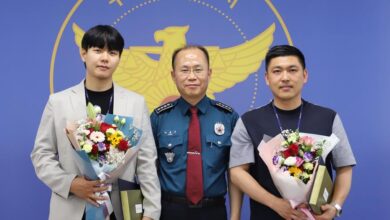 Photo of 구미경찰서(서장 장종근) 구미시와 협조 공조로”감사장 2명수여” 복지위기 해결
