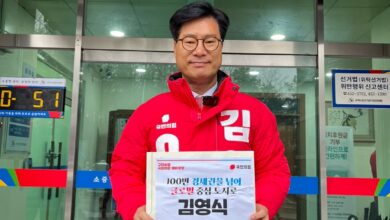 Photo of 국민의힘 경북 구미을 국회의원 김영식 출마선언!