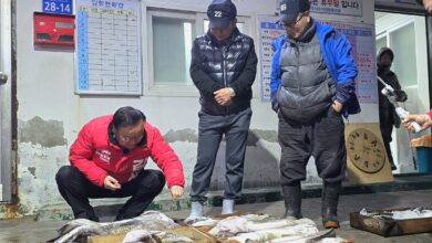 Photo of 김재원 경상북도지사 예비후보 새벽 어판장부터 출근길까지 강행군… 전역 누비며 민심 청취