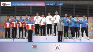 Photo of 구미시청 육상팀 김동진, 아시아 U20 육상선수권 400mR 금메달 획득